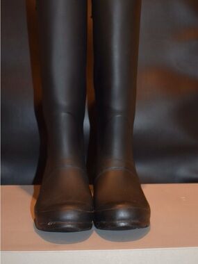 Hunter Black Rain Boot Insole with White Branding